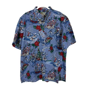 Neu mit Etikett Reyn Spooner Mele Kalikimaka limitierte Ausgabe Hawaiihemd Weihnachten Gr. 2XL - Bild 1 von 11