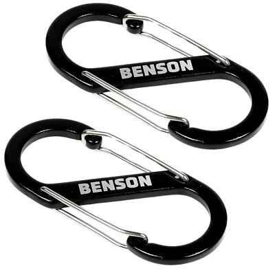 Karabinerhaken Karabiner Doppelkarabiner Schlüsselanhänger Benson 2er - Bild 1 von 4