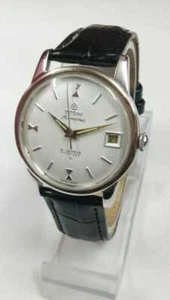 Titoni Airmaster 25 jewels Titoflex swiss made men's watch white dial - Picture 1 of 11