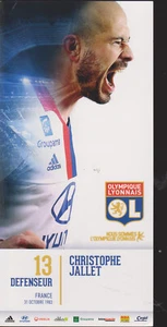 FOOTBALL CARTES POSTALE OLYMPIQUE DE LYON CHRISTOPHE JALLET - Picture 1 of 1