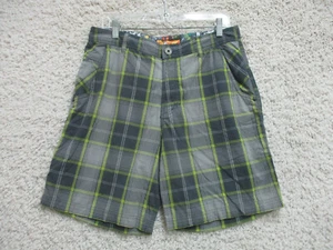 Pantalones Cortos Lululemon 34 Para Hombres Verde A Cuadros Informales Elastizados Bolsillos Chino Moderno Logo - Imagen 1 de 13