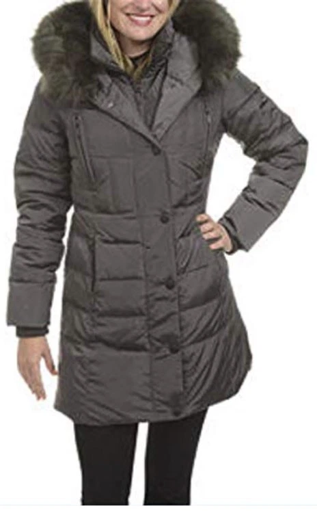 1 Madison Expedition Ladies' Down Jacket Faux Fur Hood - Image 1 of 1