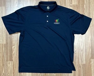 Footjoy Polo Shirt Mens Blue XL Drive Chip Putt Championship Golf - Extra Large - Picture 1 of 3