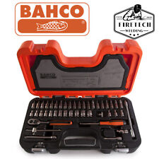 BAHCO S460 46 Piece 1/4" Metric Socket Set & Ratchet Bit Set New BAHS460