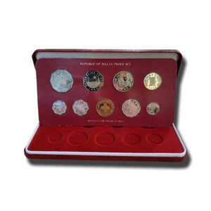 1982 MALTA DECIMAL COIN SET PROOF COPPER NICKEL - Picture 1 of 1