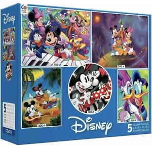 Ceaco Disney 5 In 1 Multipack Jigsaw Puzzle Bundle Set 🧩 🧩 🧩