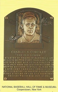 Postcard Charles A. Comiskey Cooperstown Chicago White Sox Hall of Fame MINT - Picture 1 of 1