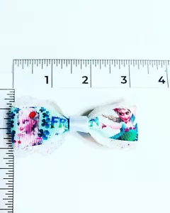 Handmade Hair Bows - Disney - Frozen - Barrettes #5 Elsa - Picture 1 of 1