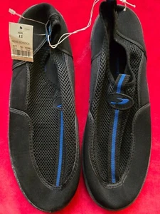 ProSpirit Herren 12 schwarz blau Streifen Aqua Strand rutschfeste Wasser Schuhe Socken - Bild 1 von 5