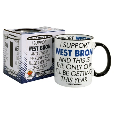 West Brom Supporter Mug Funny I SUPPORT cup Xmas Present Gift Bromwich Football - Image 1 of 4