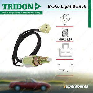 Tridon Brake Light Switch for Daihatsu Charade G11 993cc CB20 50 60 SOHC 6V