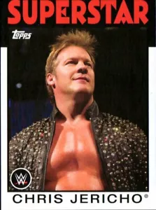 2016 Topps WWE WWF Heritage 1986 Style Wrestling Card #10 Chris Jericho AEW - Picture 1 of 2