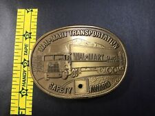 Walmart Transportation Driver Safety Award Belt New Brass Buckle