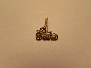 Nuevo dije de amigo #1 de oro amarillo de 14kt de Michael Anthony - Imagen 1 de 3