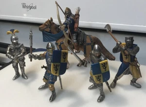 Lot 2003 Schleich Germany Knights Horse Archer Soldiers Axe Armor Action Figure - Picture 1 of 9