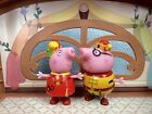 Rare Peppa Pig Spring Festival Outfit Theme Coll: 1 Mommy Pig & 1 Daddy Pig