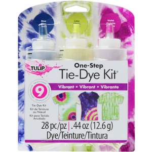 Tulip Tie Dye Kit 3 Coordinating Colours + Gloves Bands & Ideas - Vibrant Blue - Picture 1 of 9