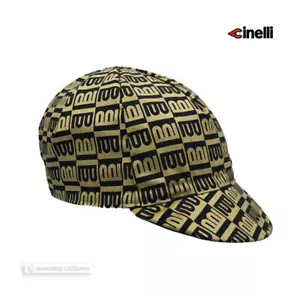 Columbus Cinelli Cycling Cap : CENTO GOLD/BLACK - Picture 1 of 4