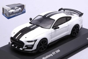 Modellino auto scala 1:43 Solido FORD MUSTANG GT500 COUPE 2020 WHITE diecast car - Foto 1 di 1