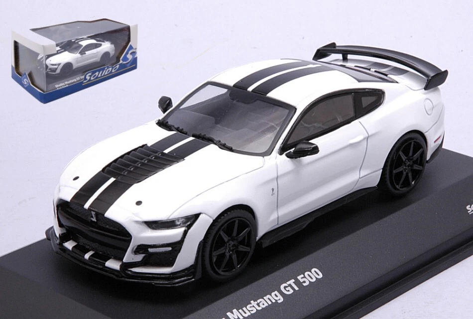Modellino auto scala 1:43 Solido FORD MUSTANG GT500 COUPE 2020 WHITE diecast car - Immagine 1 di 1