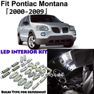 12x White LED Interior Lights Package Kit For 2000 - 2008 2009 Pontiac Montana - Picture 1 of 9