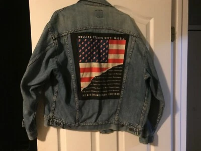 Chaqueta vaquera Rolling Stones Steel Wheels Tour 1989 vintage Foto 1 de 4