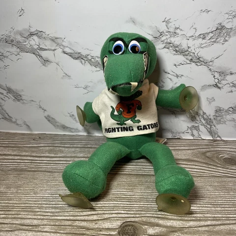 Vintage University of Florida 7" Fighting Gator Window Cling Suction Cup Plush Cover