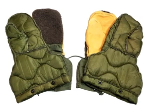 US Military Mittens Arctic Extreme Cold Weather Gloves Liners OD Green MINT - Picture 1 of 5