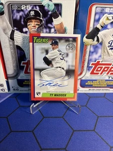 2025 Topps Update #90B2-TM Ty Madden 1990 Anniversary Rookie Auto - Picture 1 of 2