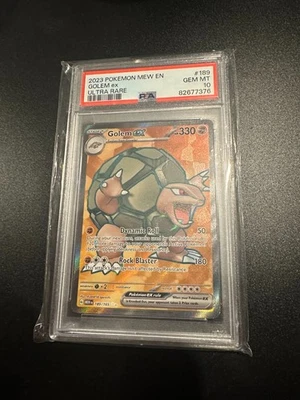 Pokemon Scarlett & Violet 151 Golem Ultra Rare 189/165 PSA 10 - Image 1 of 2
