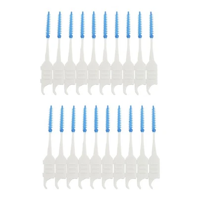 80pcs Teeth Toothpicks Dental Floss Picks Interdental Brush Stick Tooth4899 - Image 1 of 4