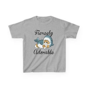 Fiercely Adorable Toddler T-Shirt | Cute Shark Tee, Kids Birthday Gift - Picture 1 of 50