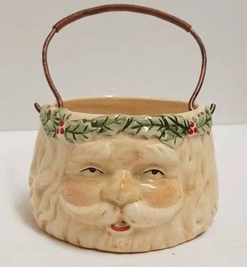 Bauernhaus Weihnachtsmann Kerzenhalter mit Bügelgriff * C6 - Bild 1 von 2