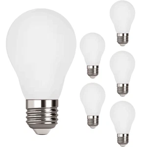 Diodesy A15 LED Light Bulb 5W 420LM 2700K Warm White E26 120V Dimmable White 6Pk - Picture 1 of 2