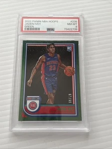 2022 Jaden Ivey Panini Hoops Green Rookie /99 PSA 8 No 235 - Picture 1 of 3