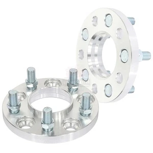 2 Pcs 15mm 5x4.5 14x1.5 Studs Wheel Spacers For Ford Mustang Explorer - Picture 1 of 9