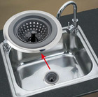 1pc Kitchen Silicone Sink Strainer Anti-Clogging Food Waste & Hair Catcher - NEW