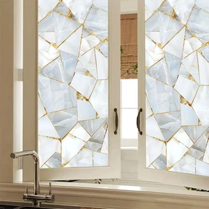 Película para vitrales 17,7 x 39,3 pulgadas escamas de mármol iridiscente ventana privada... - Imagen 1 de 8