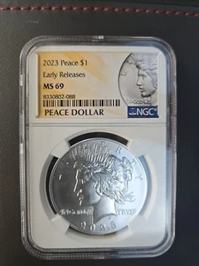2023 $1 Peace Silver Dollar Early Releases NGC MS69 - Picture 1 of 2