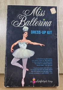 Miss Ballerina Anziehset Colorforms Mädchen Ballettspielset 1962 Toy Hills Store - Bild 1 von 15