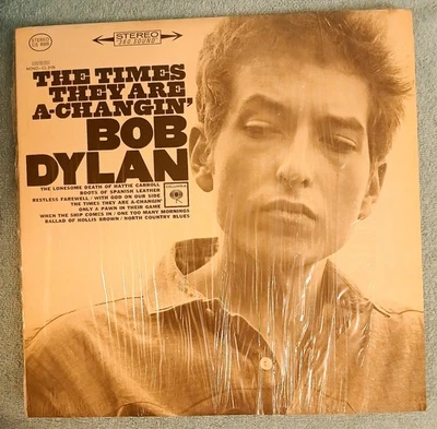 1967 Bob Dylan- The Times They Are A-Changin'- Columbia CS 8905 PROMO 12" LP NM- - Image 1 of 4