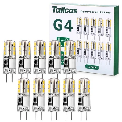 G4 LED Ampoule 1.5W 12V 10 PACKS 180LM AC/DC Ampoules 9mm x 36mm Equivalent 2... - Photo 1/4