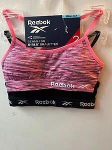 Reebok Girl's 2 Pack Seamless Bralette Holiday SALE!! NEW with TAGS - Picture 1 of 4