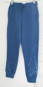 Polo Ralph Lauren Girls Splatter Printed Fleece Jogger Pants Indigo Sz M (8-10)  - Picture 1 of 1