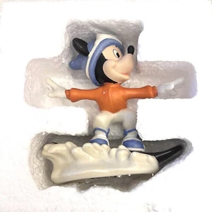 Lenox Walt Disney Mickey’s Snowboarding Adventure Figurine Mickey Mouse - Picture 1 of 14