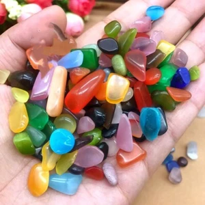 1kg Mixed Cats Eye Crystal Gemstone Stone Chips Chakra Healing Reiki Decoration- - Picture 1 of 1
