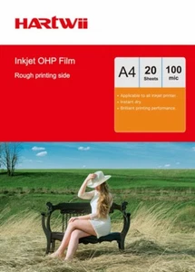 20 Sheet Transparency OHP Film Acetate Clear with White Strip Inkjet Printing UK - Picture 1 of 7