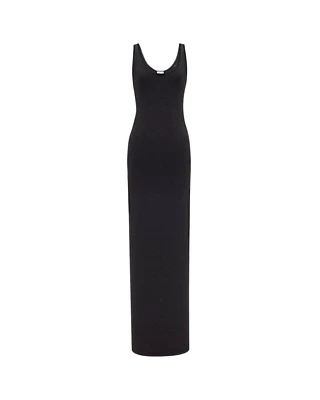 SAINT LAURENT $1500 Black Lurex Long Dress New & Authentic - Image 1 of 2