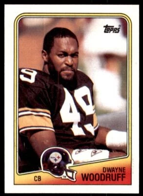 1988 TOPPS DWAYNE WOODRUFF . PITTSBURGH STEELERS #174 - Image 1 of 2