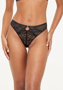 Ann Summers Unforgettable Thong Size 14 Black - Picture 1 of 3